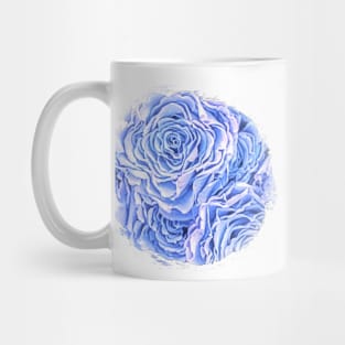 Light Blue Rose Mug